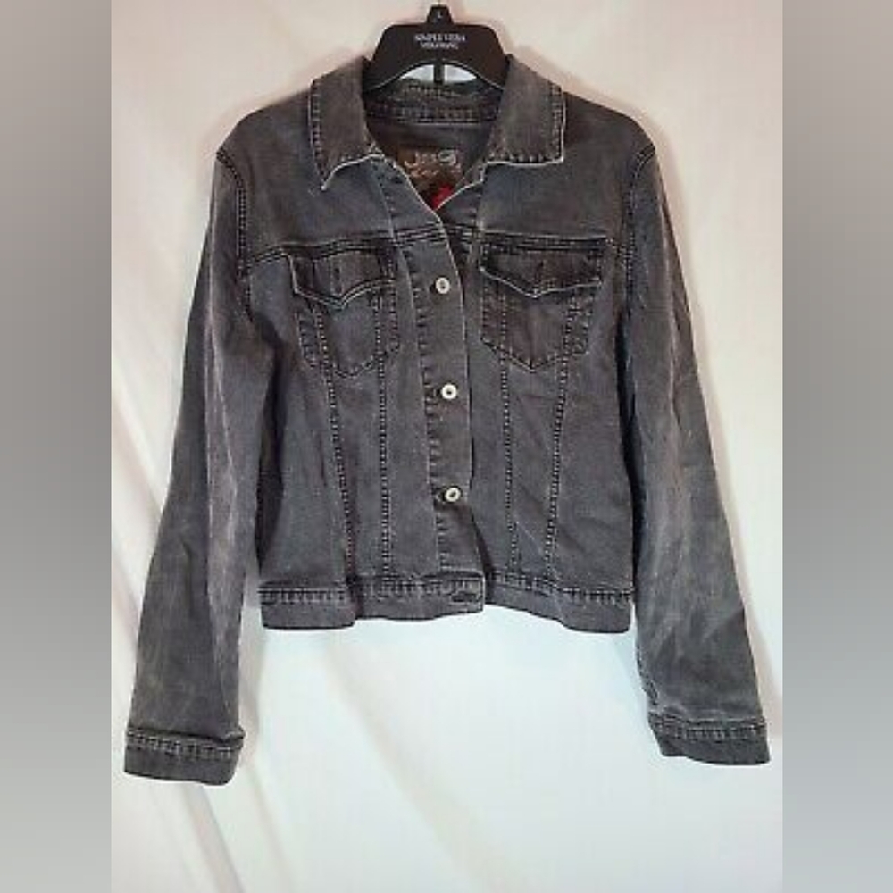 Vintage Jag Jean Blue Wash Womens XL Button Down Denim Jacket